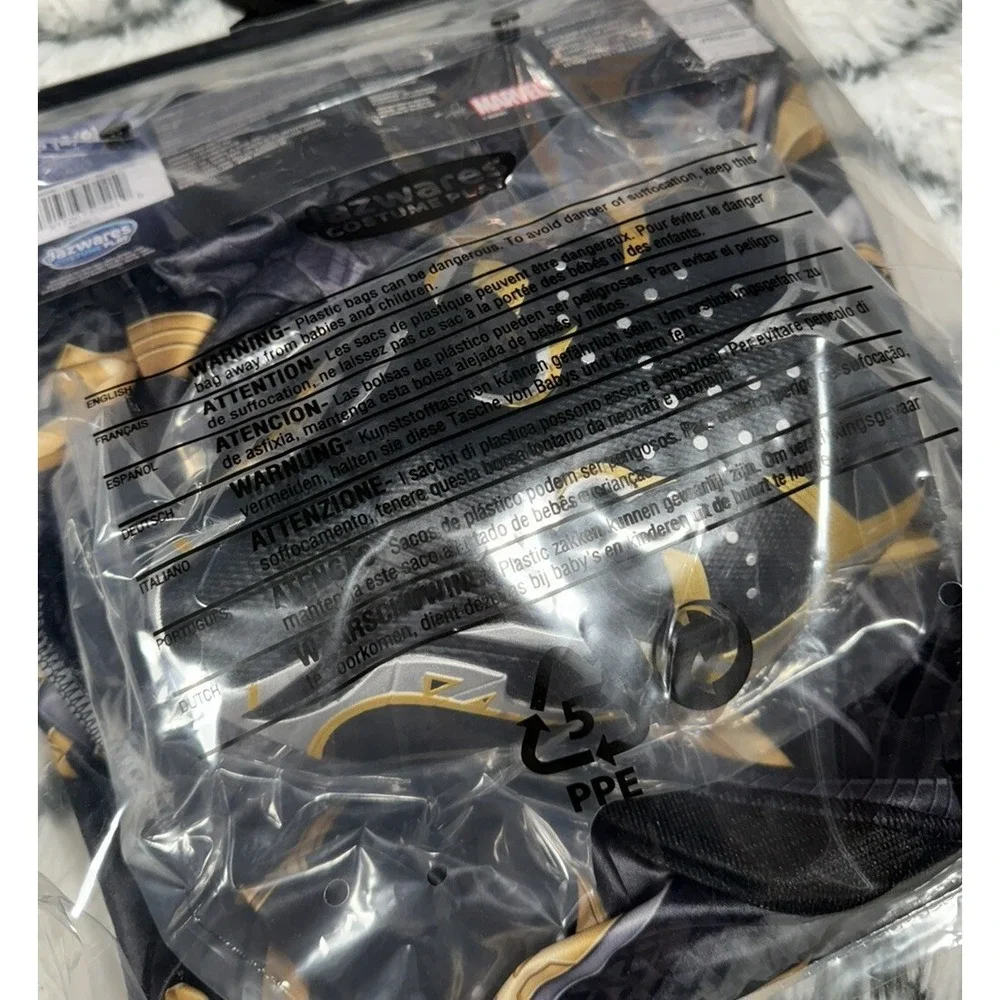 MARVEL Wakanda Forever Black Panther Jumpsuit Mask Costume Adult S‎ (4-6) NEW - Picture 7 of 8